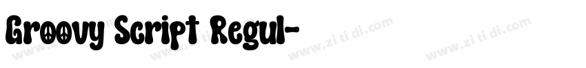 Groovy Script Regul字体转换
